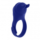Синее эрекционное виброкольцо с клиторальной подушечкой и пультом ДУ Adjustable Fun Ring - Zero Tolerance - в Новокузнецке купить с доставкой