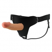 Телесный полый мужской страпон Stark - 17,5 см. - Baile - купить с доставкой в Новокузнецке