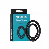 Черное двойное эрекционное кольцо Nexus Enduro Double - Nexus Range - в Новокузнецке купить с доставкой
