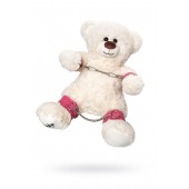 Бондажный набор: белый мишка с розовыми оковами и наручниками - Pecado - купить с доставкой в Новокузнецке