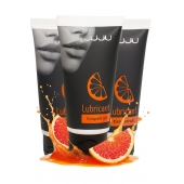 Набор из 3 съедобных лубрикантов JUJU со вкусом грейпфрута - JuJu - купить с доставкой в Новокузнецке Набор из 3 съедобных лубрикантов JUJU со вкусом грейпфрута - JuJu - купить с доставкой в Новокузнецке