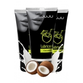 Набор из 3 съедобных лубрикантов JUJU со вкусом кокоса - JuJu - купить с доставкой в Новокузнецке