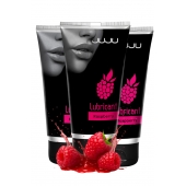 Набор из 3 съедобных лубрикантов JUJU со вкусом малины - JuJu - купить с доставкой в Новокузнецке