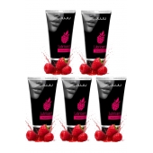 Набор из 5 съедобных лубрикантов JUJU со вкусом малины - JuJu - купить с доставкой в Новокузнецке