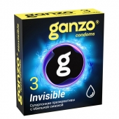 Супертонкие презервативы Ganzo Invisible - 3 шт. - Ganzo - купить с доставкой в Новокузнецке