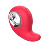 Красный клиторальный массажер с функцией постукивания - Secwell в Новокузнецке Красный клиторальный массажер с функцией постукивания - Secwell