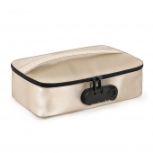 Золотистая сумочка для хранения игрушек Discreet Box - Dorcel - купить с доставкой в Новокузнецке