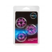 Набор из 3 лиловых эрекционных колец различной формы - Erowoman-Eroman - в Новокузнецке купить с доставкой Набор из 3 лиловых эрекционных колец различной формы - Erowoman-Eroman - в Новокузнецке купить с доставкой