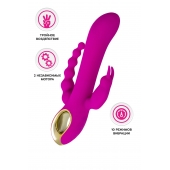 Лиловый тройной вибратор Trinny - 21,5 см. - A-toys купить в Новокузнецке с доставкой в Orgasmix.ru Лиловый тройной вибратор Trinny - 21,5 см. - A-toys