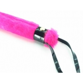 Нежная плеть с розовым мехом BDSM Light - 43 см. - БДСМ Арсенал - купить с доставкой в Новокузнецке