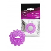 Лиловое эрекционное кольцо с 2 рядами стимулирующих шариков - Erowoman-Eroman - в Новокузнецке купить с доставкой