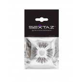 Эластичное эрекционное кольцо с черными «ресничками» - Sextaz - в Новокузнецке купить с доставкой