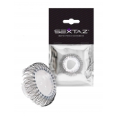 Эластичное эрекционное кольцо с длинными черными «ресничками» - Sextaz - в Новокузнецке купить с доставкой