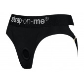 Черные трусики для насадок Heroine Lingerie Harness - size XL - Strap-on-me - купить с доставкой в Новокузнецке