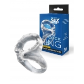Прозрачное двойное эрекционное кольцо - Sex Expert - в Новокузнецке купить с доставкой