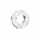 Прозрачное эрекционное кольцо в форме гайки - Sex Expert - в Новокузнецке купить с доставкой