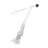 Белая кожаная плеть - 50 см. - Pecado - купить с доставкой в Новокузнецке