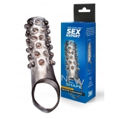 Дымчатая насадка на пенис с выпуклостями - 11 см. - Sex Expert - в Новокузнецке купить с доставкой