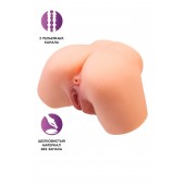 Телесный реалистичный мастурбатор-полуторс с 2 любовными входами - No Name - в Новокузнецке купить с доставкой