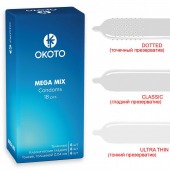 Презервативы OKOTO Mega Mix - 18 шт. - Sitabella - купить с доставкой в Новокузнецке