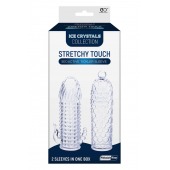 Набор из 2 прозрачных насадок на член Seductive Tickler Sleeves Set - NMC - в Новокузнецке купить с доставкой