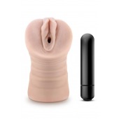 Телесный мастурбатор-вагина Ayumi с вибрацией - Blush Novelties - в Новокузнецке купить с доставкой