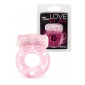 Розовое эрекционное виброкольцо с бабочкой - 1137 - в Новокузнецке купить с доставкой