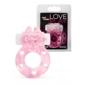 Розовое эрекционное виброкольцо в форме зайчика - 1137 - в Новокузнецке купить с доставкой