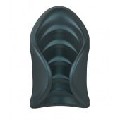 Серый сквозной мастурбатор с вибрацией Manwan Starter - Manwan - в Новокузнецке купить с доставкой