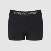 Черные трусики-боксеры для фиксации насадок Strap-on-me Harness Lingerie Allure - size S - Strap-on-me - купить с доставкой в Новокузнецке