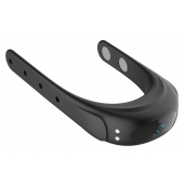 Черное эрекционное виброкольцо на ремешках - Boys of Toys - в Новокузнецке купить с доставкой