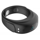 Черное эрекционное виброкольцо на ремешках - Boys of Toys - в Новокузнецке купить с доставкой
