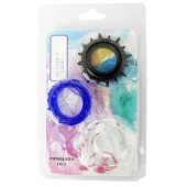 Набор из 3 эрекционных колец разного цвета и рельефа - Boys of Toys - в Новокузнецке купить с доставкой