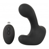 Черная анальная вибропробка с функцией расширения RC Butt Plug with 3 functions - Orion - в Новокузнецке купить с доставкой