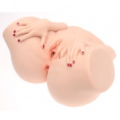 Телесный мастурбатор-полуторс Barbie - Naked Factory - в Новокузнецке купить с доставкой