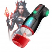 Интерактивный мастурбатор Raven с вакуумом, вибрацией и подсветкой - Shots Media BV - в Новокузнецке купить с доставкой