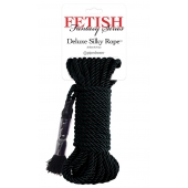 Черная веревка для фиксации Deluxe Silky Rope - 9,75 м. - Pipedream - купить с доставкой в Новокузнецке