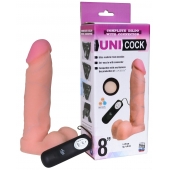 Фаллическая насадка Харнесс UNICOCK 8  с вибрацией - 20 см. - LOVETOY (А-Полимер) - купить с доставкой в Новокузнецке