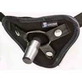 Страпон с 2 насадками и вибрацией UniStrap - 19 и 12 см. - LOVETOY (А-Полимер) - купить с доставкой в Новокузнецке
