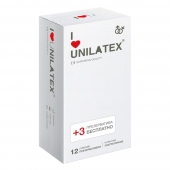 Ультратонкие презервативы Unilatex Ultra Thin - 12 шт. + 3 шт. в подарок - Unilatex - купить с доставкой в Новокузнецке