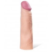 Реалистичная насадка с ярко выраженной головкой - 16,5 см. - A-toys - в Новокузнецке купить с доставкой Реалистичная насадка с ярко выраженной головкой - 16,5 см. - A-toys - в Новокузнецке купить с доставкой