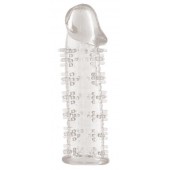 Гелевая прозрачная насадка с шипами - 12 см. - Toyfa Basic - в Новокузнецке купить с доставкой