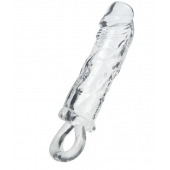 Прозрачная насадка с петлёй для фиксации - 14 см. - ToyFa - в Новокузнецке купить с доставкой