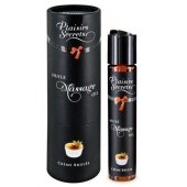 Массажное масло с ароматом крем брюле Huile de Massage Gourmande Creme Brulée - 59 мл. - Plaisir Secret - купить с доставкой в Новокузнецке