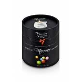 Массажная свеча с ароматом бубль-гума Bougie de Massage Gourmande Bubble Gum - 80 мл. - Plaisir Secret - купить с доставкой в Новокузнецке