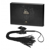 Чёрная плётка Lilly Whip Bijoux - Bijoux Indiscrets - купить с доставкой в Новокузнецке