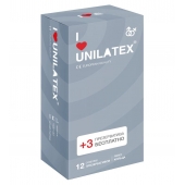 Презервативы с рёбрами Unilatex Ribbed - 12 шт. + 3 шт. в подарок - Unilatex - купить с доставкой в Новокузнецке