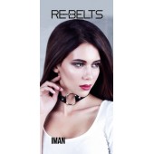 Чёрный чокер-кляп Iman Black - Rebelts - купить с доставкой в Новокузнецке
