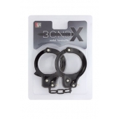 Чёрные наручники из листового металла BONDX METAL CUFFS BLACK - Dream Toys - купить с доставкой в Новокузнецке