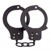 Чёрные наручники из листового металла BONDX METAL CUFFS BLACK - Dream Toys - купить с доставкой в Новокузнецке
